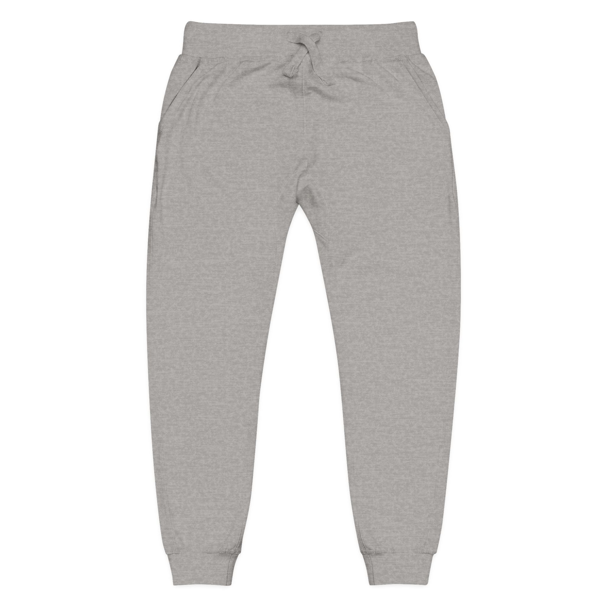 Embroidered Fleece Sweatpants — Cozy Joggers with Tailored Stitching