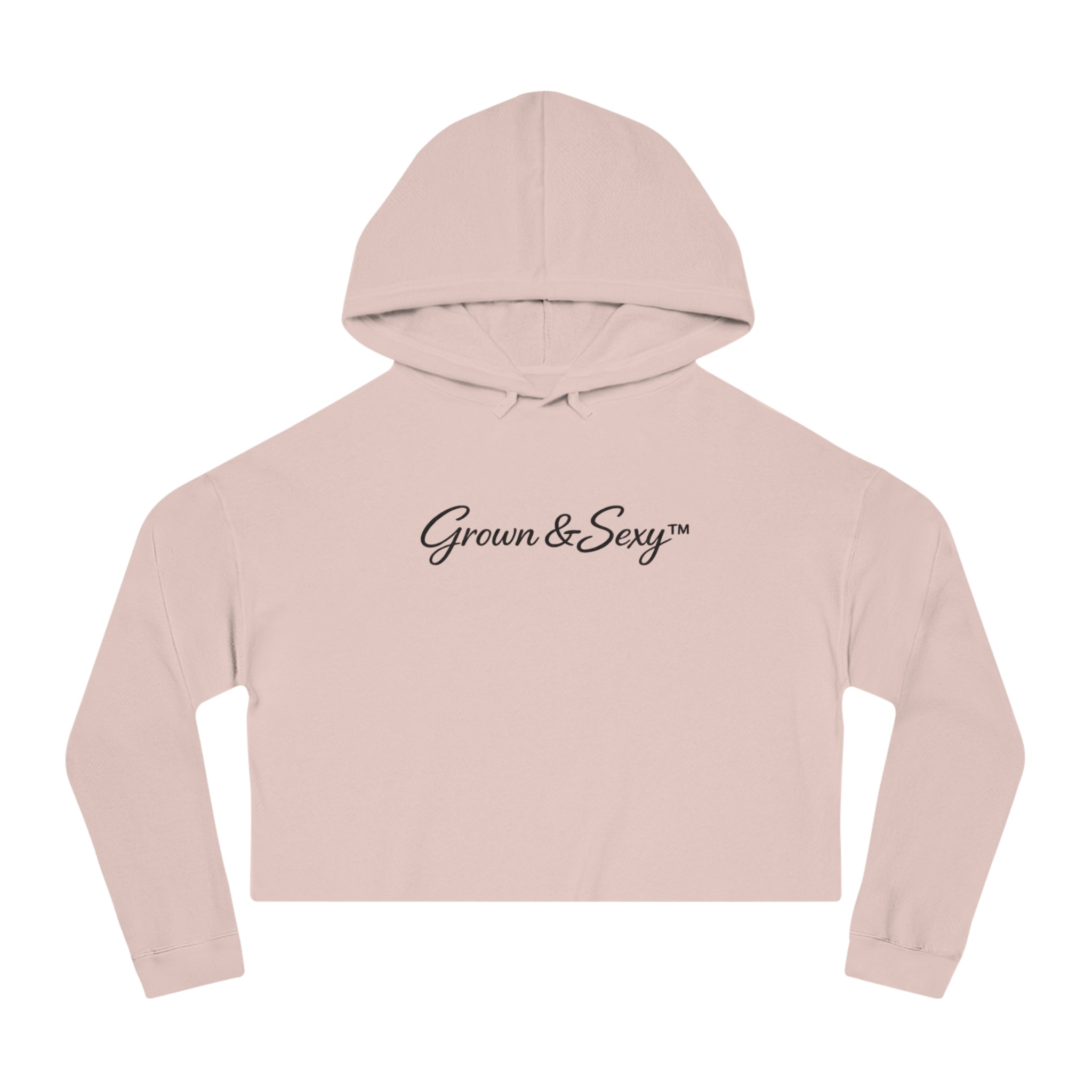 Grown & Sexy Cropped Hoodie — Women’s Casual Hooded Sweatshirt