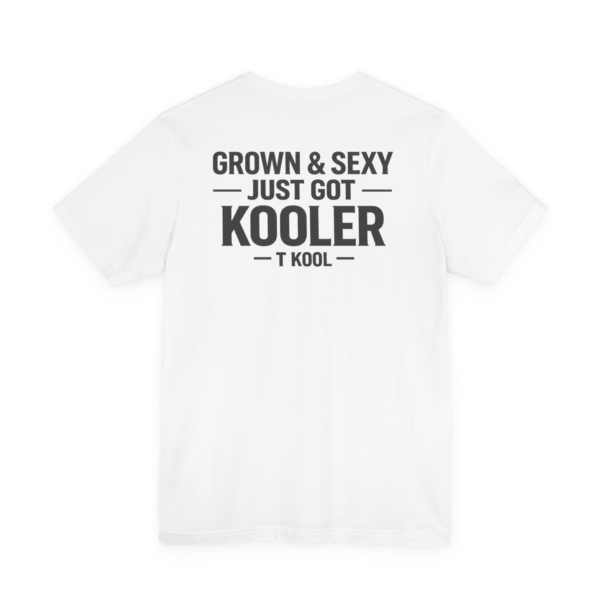 Grown & Sexy Just Got Kooler T-Shirt — Retro Cowboy Face Graphic Tee