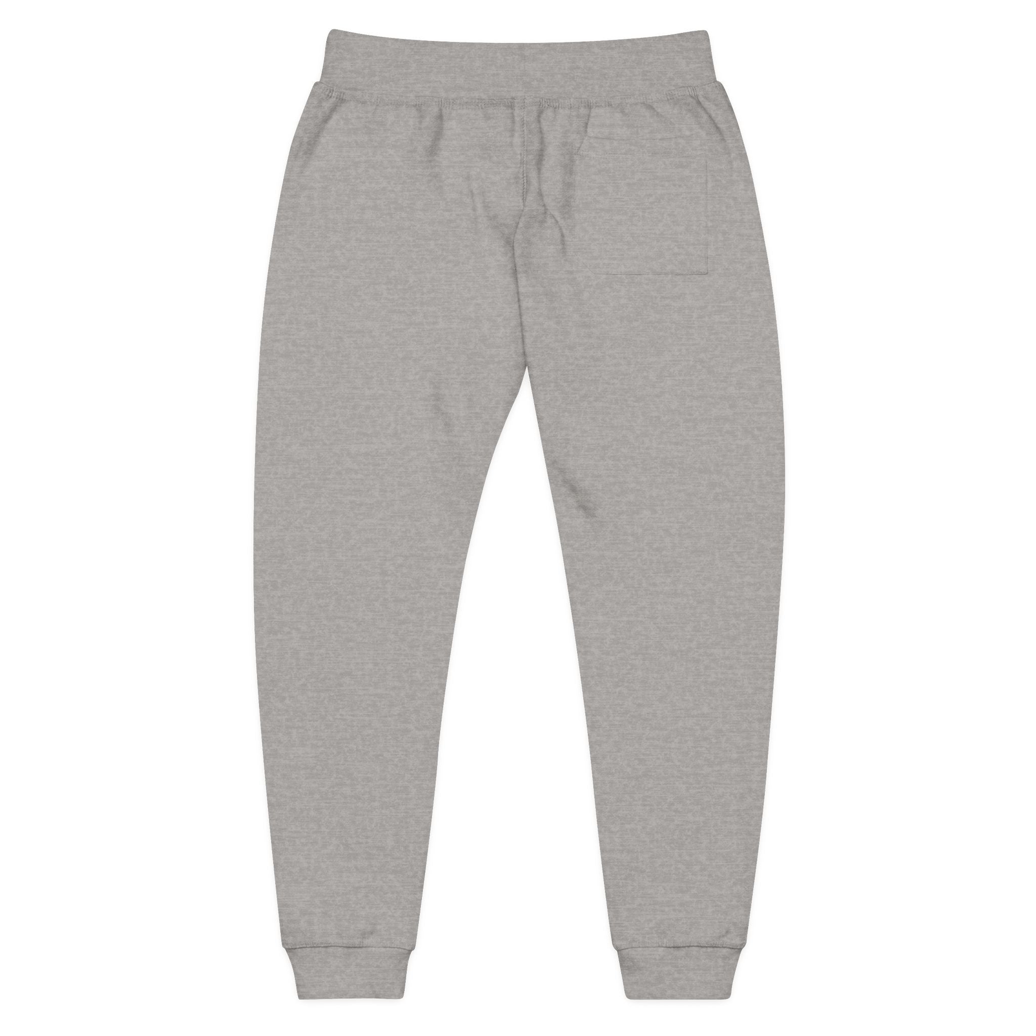 Embroidered Fleece Sweatpants — Cozy Joggers with Tailored Stitching